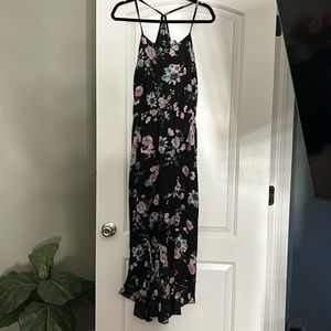 High low maxi dress floral